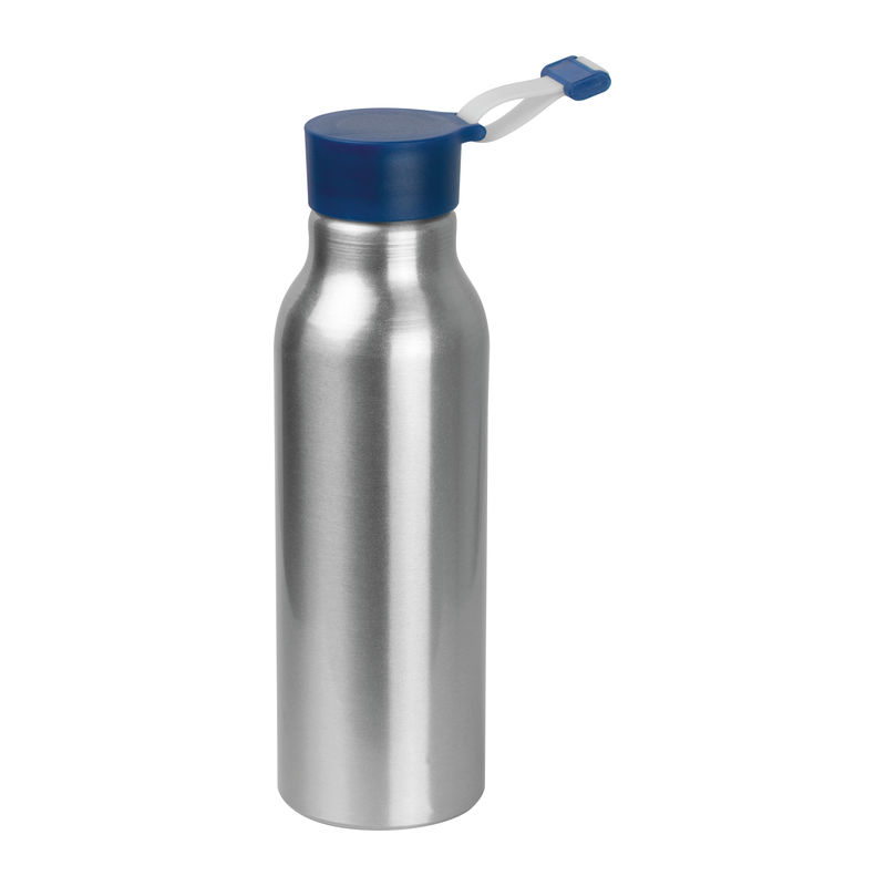 Kék Szilikon fedelű fém ivópalack